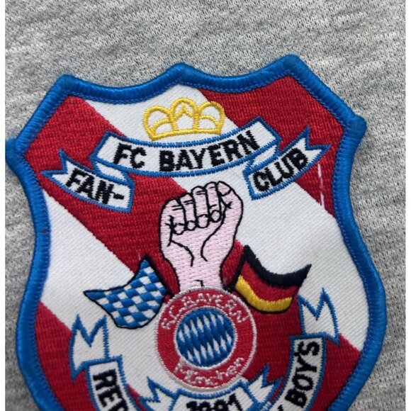 FC Bayern Fan Club Red White Crazy Boys 1991 Logo Patch - Picture 4 of 5